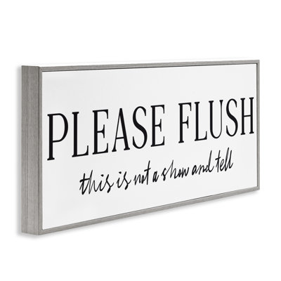 Not Show & Tell Bathroom Framed Giclee, design by Lettered and Lined
