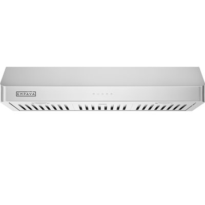 30 In. 500 Cfm Ultra Slim Ducted Under Cabinet Range Hood In Stainless Steel, Baffle Filters, 3-speed, Etl Certified