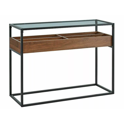 Aris 110cm Glass Top Console Table
