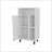 White Cabinet With Open Storage And 1 Door