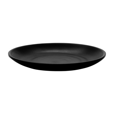 Assiette plate GET BF-6-BK en mélamine, 6,25 po, noir (ensemble de 12)