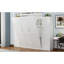 Lit double blanc avec deux garde-robes, plateforme stable et tablette pour armoire de chambre à coucher, étagère de rangement, chambre d'amis polyvalente,