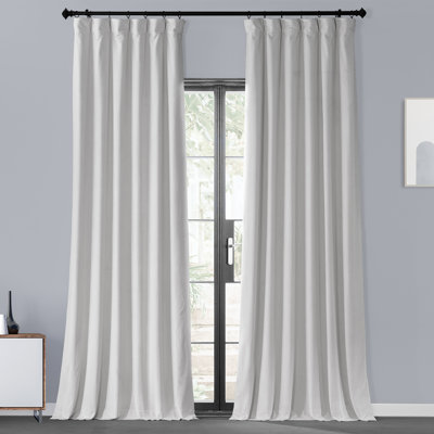 Oakbrook Velvet Room Darkening Curtain Single Panel