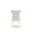 L'ensemble de table de salle à manger 5 pièces comprend une table ronde en bois avec piédestal et 4 chaises Parson revêtues de tissu de lin, blanc lin-1121322108-1121366937-1121366942