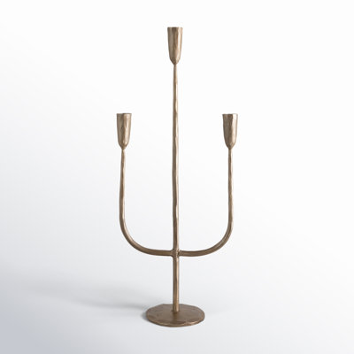 21.5" Iron Tabletop Candelabra