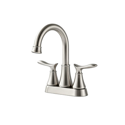 4-Inch Bathroom Faucet with 2-Handle with Pop-up Drain and Supply Hoses