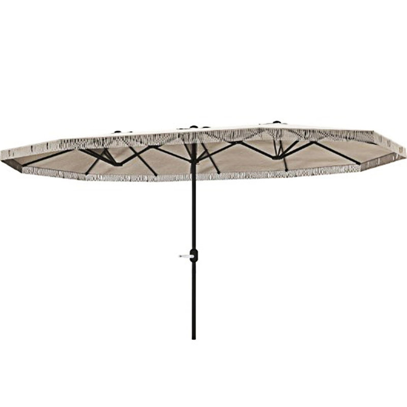 Parasol d'extérieur rectangulaire pour patio