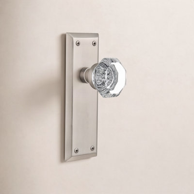 Plaque avec bouton de porte New York New York