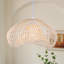 Luminaire suspendu fantaisie en rotin Boho