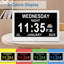 Digital Electric Tabletop Clock in White