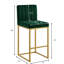 Tabouret à hauteur de comptoir moderne avec dossier plein et pieds robustes en fer-101410765