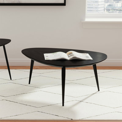 Table basse triangulaire en bois massif Xander