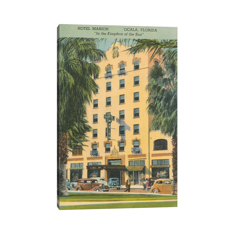 Florida Postcard V by Wild Apple Portfolio - Wrapped Canvas Gallery-Wrapped Canvas Giclée, 20.32 cm H x 30.48 cm W