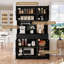 Armoire de cuisine 71 "avec station de charge, 8 tablettes réglables et 2 tiroirs-1070624049