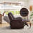 Rehana Elegant 81.89'' Wide Modern Overstuffed Manual Premium Genuine Leather Triple Seater Recliner Sofa-269592644