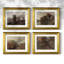 "Vintage Landscape XVII", ensemble de 4 reproductions encadrées
