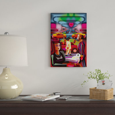 « taxi stand » par charles harker, impression sur toile