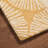 NICOLE MILLER NEW YORK Kendall Fluted Geo Handcrafted Wool Area Rug Gold-107408545