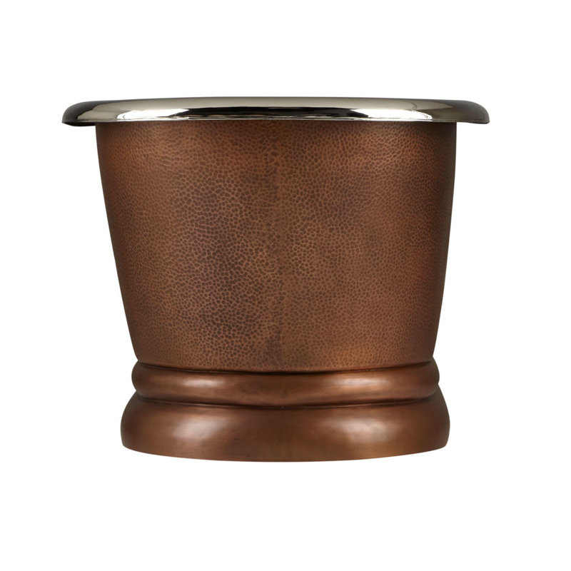 1829mm x 813mm Freestanding Soaking Copper Bathtub