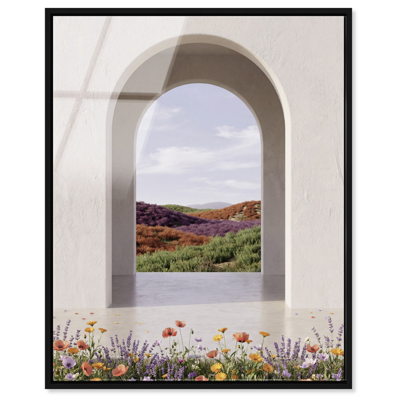 Window to Paradise High-Gloss Frameless Acrylic Glass Wall Art Landscape & Nature Print by Oliver Gal, Ready to Hang, 16 x 20