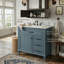 Meuble-lavabo moderne de 30 pouces avec lavabo, armoire en bois massif avec quincaillerie en alliage de zinc et tiroir de rangement rabattable, 2 couleurs-430924535