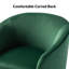 Fauteuil demi-tonneau en velours Holden-2048154367
