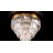 Marquise 9-Light Chandelier in Matte Black with Warm Brass Accents