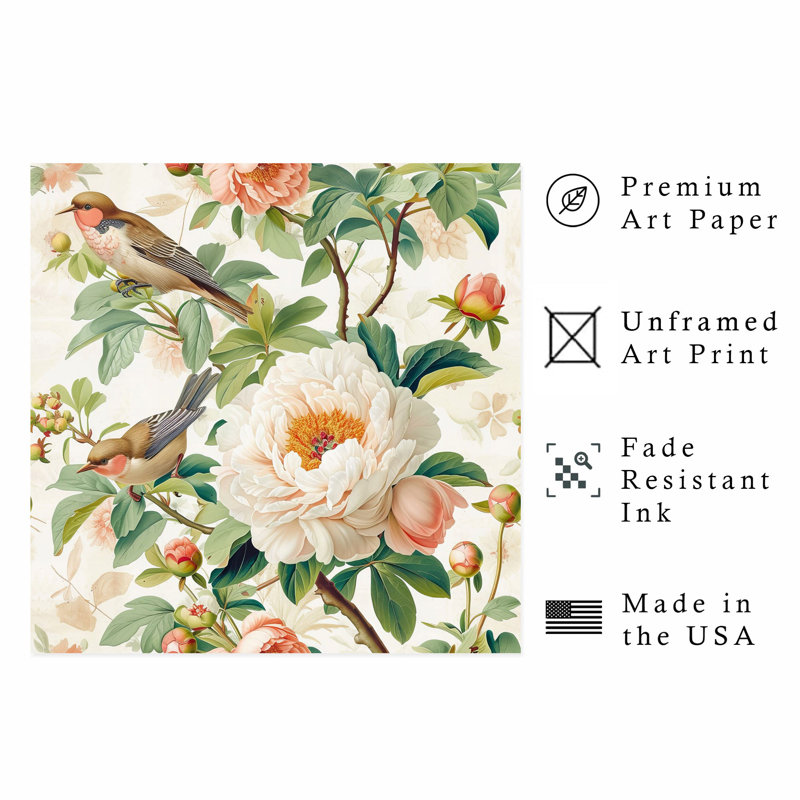Impression d'art moderne sans cadre Floral Floral Dreamscape IV, H 28 po x l 28 po