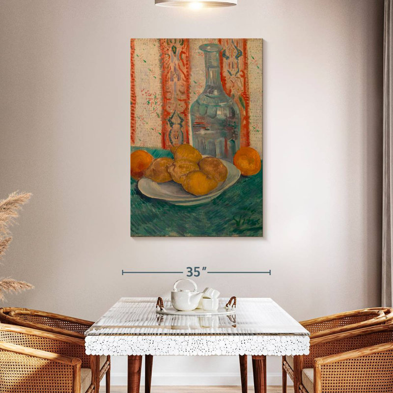 Carafe et plat avec agrumes Yarlin, H 48 po x l 32 po