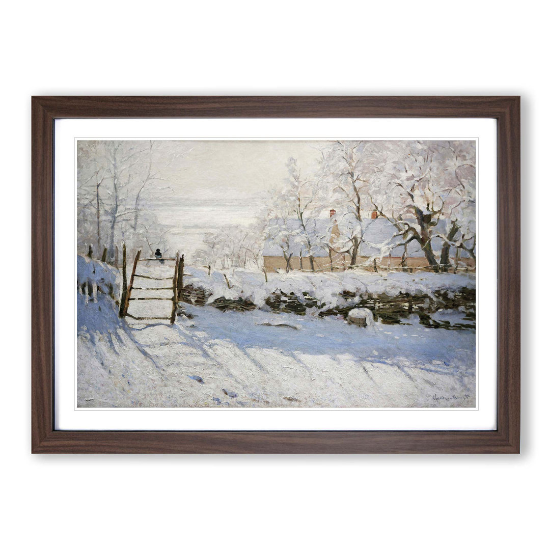 The Magpie by Claude Monet Framed Oil - Framed Print