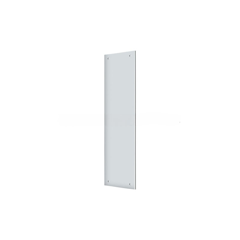 Plaque à pousser 3 1/2 po x 15 po Deltana PP3515U26 Finition chrome brillant, Chrome poli