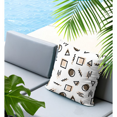 Prisma Abstract Reversible Indoor/Outdoor Square Pillow