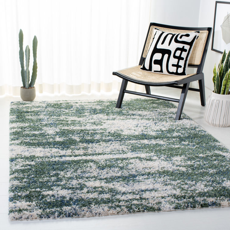 Difiore Abstract Green/Beige Area Rug