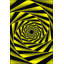 Tapis jaune lavable à motif géométrique infini-1313539722