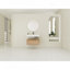Meuble-lavabo mural de 30 po avec lavabo en résine, tiroir à fermeture en douceur et fixation flottante