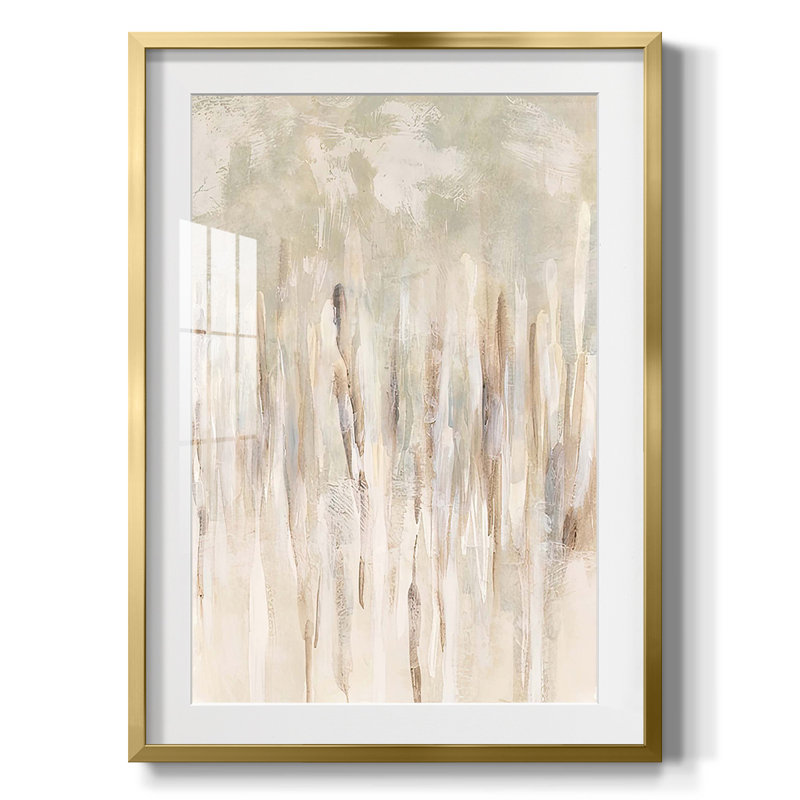 Abstrait Thicket II - impression encadrée, H 25,5 po x l 17,5 po, Doré