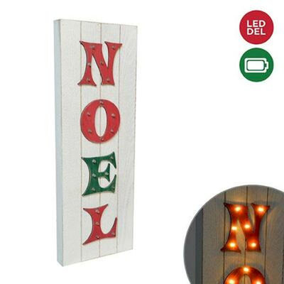 Enseigne lumineuse à pile Noel