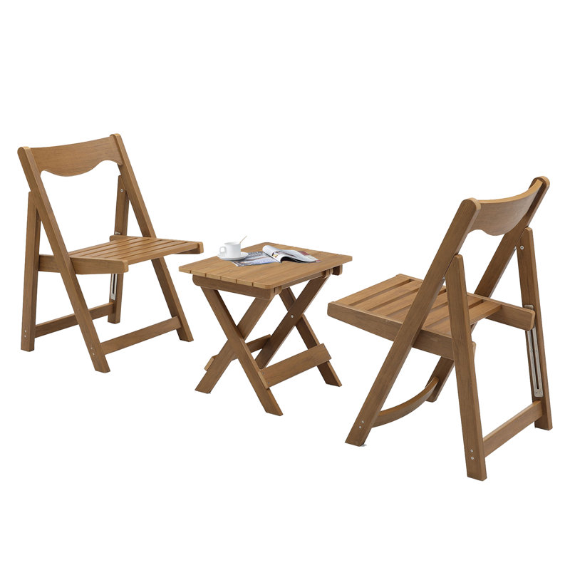Ensemble de table de restaurant d'extérieur rectangulaire L 19,68 po x l 15,75 po Crosston