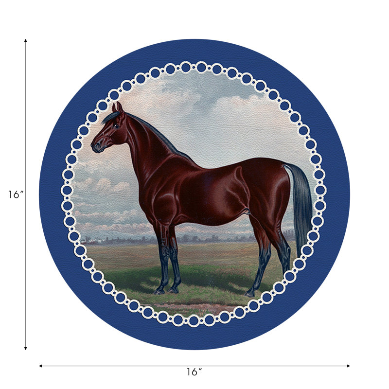 Napperon English, Bleu