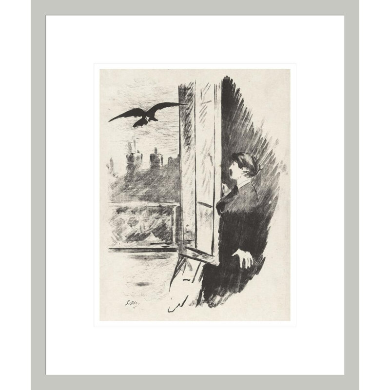 «At the Window from Stephane Mallarmé» par Edgar Allan Poe's The Raven par Giclée, 16,32 po H x 13,75 po L