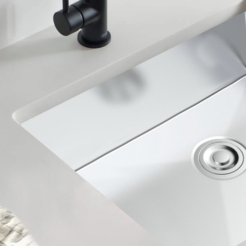 Évier de cuisine en acier inoxydable de calibre 18 T304 sous comptoir Topcraft, évier de cuisine à simple cuve 18 po x 17 po x 8 po, évier sous-comptoir pour cuisine