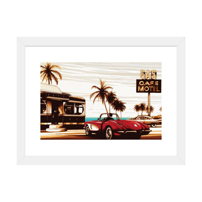 «Diner By The Sea», reproduction sur toile flottante