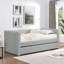 Lit de jour simple, canapé-lit rembourré, le bas se retire pour former un lit, tissu en velours côtelé - (86 po x 43,5 po x 34 po)-1687241047