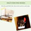 Shelved Hidden Litter Box Enclosure With Spacious Top And Interior