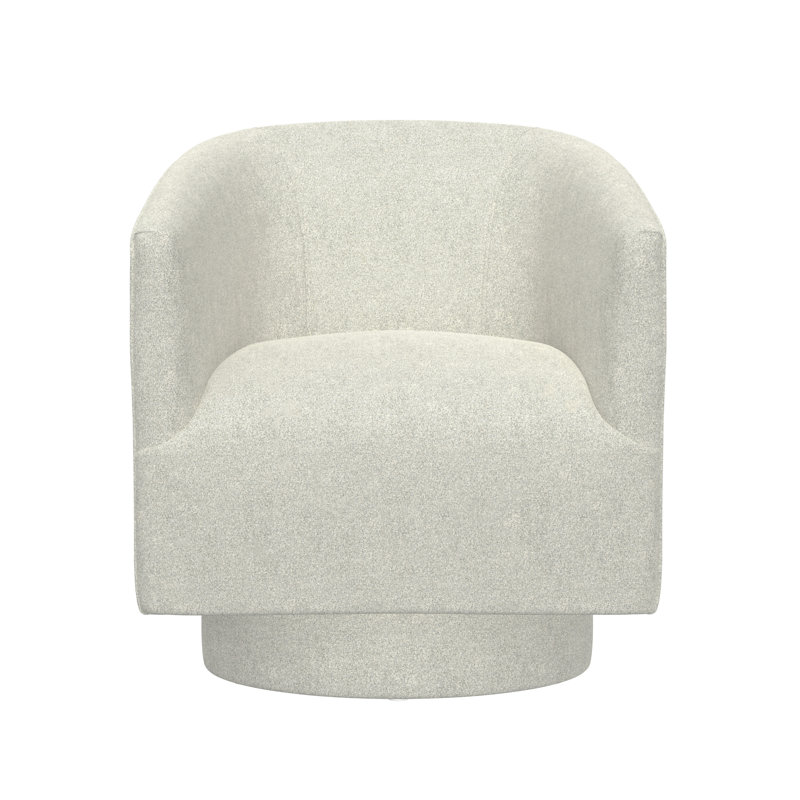 Ensemble de 2 fauteuils pivotants de 29 po Leeroy, Blanc