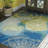 Hallie-Jo Abstract Machine Made Power Loom Blue Indoor/Outdoor Area Rug-1230342176