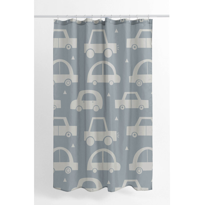 Driveway Ultra-Thin Lightweight Shower Curtain, Slate Blue