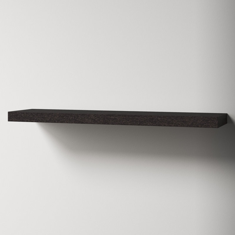 Sherice Manufactured Wood Floating Shelf, 1.97" H x 43.21" W x 10.24" D, Wenge