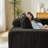 87" Oversized Boneless Sectional Lounge Chaise,No Assembly Required,Cloud Plush Loveseat-861818081