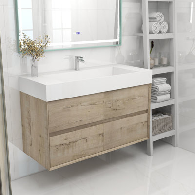Meuble-lavabo mural simple 48 po